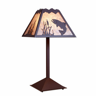 Rocky Mountain-Trout One Light Table Lamp in Rustic Brown (172|M62581AL-27)