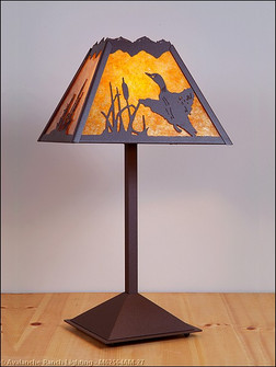 Rocky Mountain-Loon One Light Table Lamp in Rustic Brown (172|M62564AM-27)