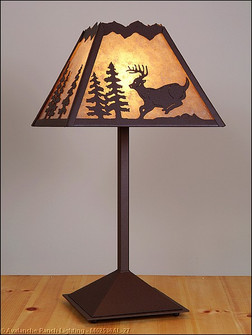 Rocky Mountain-Mountain Deer Rustic Brown One Light Table Lamp in Rustic Brown (172|M62530AL-27)