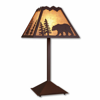 Rocky Mountain-Mountain Bear Rustic Brown One Light Table Lamp in Rustic Brown (172|M62525AL-27)