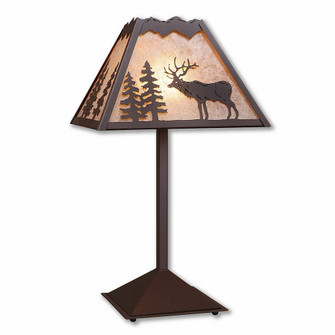 Rocky Mountain-Valley Elk Rustic Brown One Light Table Lamp in Rustic Brown (172|M62523AL-27)