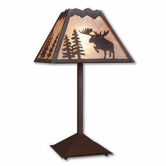 Rocky Mountain-Alaska Moose Rustic Brown One Light Table Lamp in Rustic Brown (172|M62522AL-27)