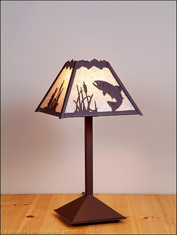 Rocky Mountain-Trout One Light Desk Lamp in Rustic Brown (172|M62481AL-27)