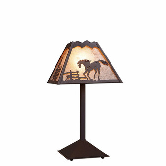 Rocky Mountain-Mountain Horse Rustic Brown One Light Desk Lamp in Rustic Brown (172|M62435AL-27)