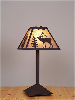 Rocky Mountain-Mountain Elk Dark Bronze Metallic One Light Desk Lamp in Dark Bronze Metallic (172|M62433AL-28)