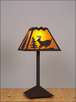 Rocky Mountain-Mountain Deer Dark Bronze Metallic One Light Desk Lamp in Dark Bronze Metallic (172|M62430AM-28)