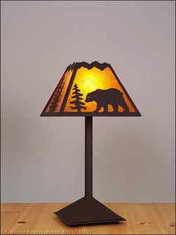 Rocky Mountain-Mountain Bear Dark Bronze Metallic One Light Desk Lamp in Dark Bronze Metallic (172|M62425AM-28)