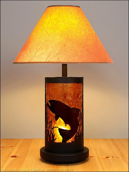 Cascade-Trout Black Iron Two Light Table Lamp in Black Iron (172|M60181AM-OP-97)