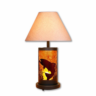 Cascade-Trout Black Iron Two Light Table Lamp in Black Iron (172|M60181AM-OP-97)