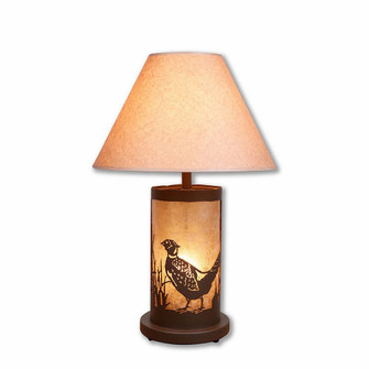 Cascade-Pheasant Two Light Table Lamp in Rustic Brown (172|M60151AL-OP-27)