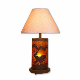 Cascade-Mountain Deer Rustic Brown Two Light Table Lamp in Rustic Brown (172|M60130AM-OP-27)