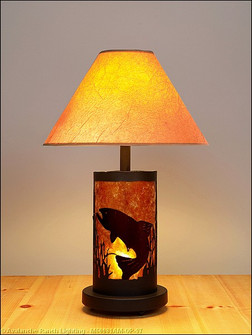 Cascade-Trout Black Iron Two Light Desk Lamp in Black Iron (172|M60081AM-OP-97)