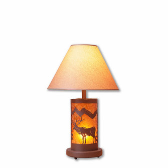 Cascade-Valley Elk Two Light Desk Lamp in Rustic Brown (172|M60023AM-KR-27)