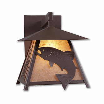 Smoky Mountain-Trout One Light Wall Sconce in Rustic Brown (172|M53681AL-27)