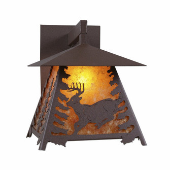 Smoky Mountain-Mountain Deer One Light Wall Sconce in Rustic Brown (172|M53630AM-27)