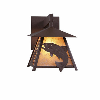 Smoky Mountain-Trout One Light Wall Sconce in Rustic Brown (172|M53581AL-27)