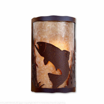Cascade-Trout Rustic Brown One Light Wall Sconce in Rustic Brown (172|M51881AL-27)