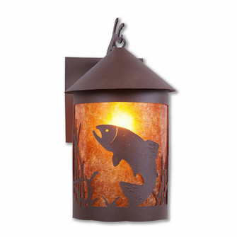 Cascade Lantern-Trout One Light Wall Sconce in Rustic Brown (172|M51681AM-27)