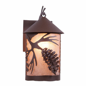 Cascade Lantern-Spruce Cone One Light Wall Sconce in Rustic Brown (172|M51640AL-27)