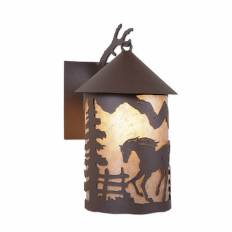 Cascade Lantern-Mountain Horse One Light Wall Sconce in Rustic Brown (172|M51635AL-27)