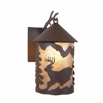 Cascade Lantern-Mountain Deer One Light Wall Sconce in Rustic Brown (172|M51630AL-27)