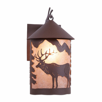 Cascade Lantern-Valley Elk One Light Wall Sconce in Rustic Brown (172|M51623AL-27)