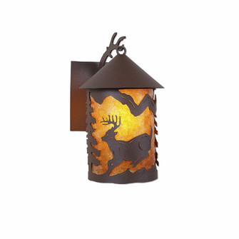 Cascade Lantern-Mountain Deer One Light Wall Sconce in Rustic Brown (172|M51530AM-27)