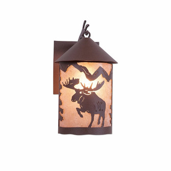 Cascade Lantern-Alaska Moose One Light Wall Sconce in Rustic Brown (172|M51522AL-27)