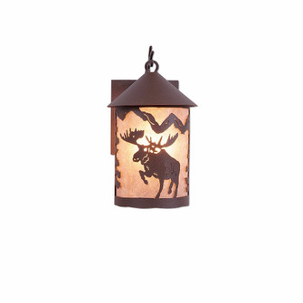 Cascade Lantern-Alaska Moose One Light Wall Sconce in Rustic Brown (172|M51422AL-27)
