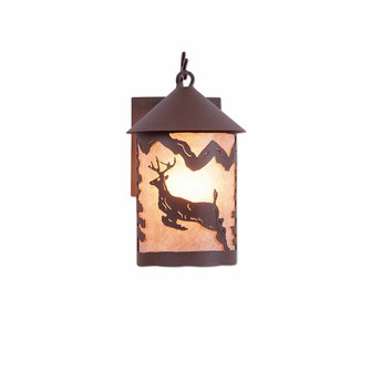 Cascade Lantern-Valley Deer One Light Wall Sconce in Rustic Brown (172|M51421AL-27)