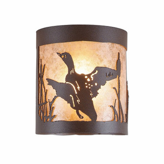 Kincaid-Loon One Light Semi Flush Mount in Rustic Brown (172|M49164AL-27)