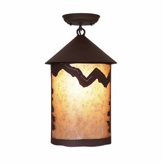 Cascade-Rustic Plain One Light Semi Flush Mount in Rustic Brown (172|M48601AL-27)