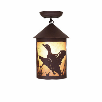 Cascade-Loon Rustic Brown One Light Semi Flush Mount in Rustic Brown (172|M48564AL-27)