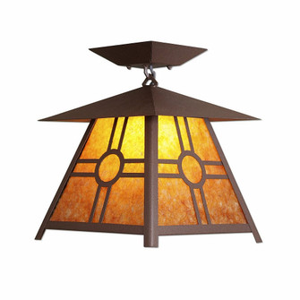 Smoky Mountain-Southview One Light Semi Flush Mount in Rustic Brown (172|M47674AM-27)