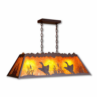 Rocky Mountain-Loon Three Light Island-Billiard in Rustic Brown (172|M45464AM-27)