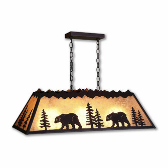 Rocky Mountain-Mountain Bear Black Iron Three Light Island-Billiard in Black Iron (172|M45425AL-97)