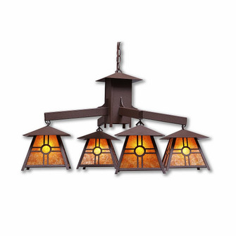 Smoky Mountain-Southview Four Light Chandelier in Rustic Brown (172|M41474AM-27)