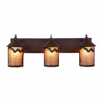 Cascade-Rustic Plain Three Light Bath Vanity Light in Rustic Brown (172|M38301AL-27)