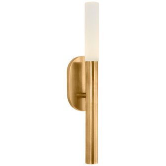 Rousseau LED Bath Sconce in Antique-Burnished Brass (268|KW 2280AB-EC) Rousseau LED Bath Sconce in Antique-Burnished Brass (268|KW 2280AB-EC)