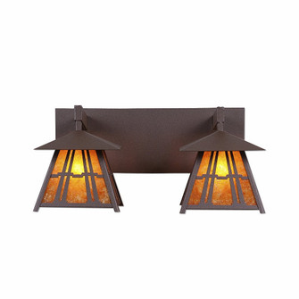 Smoky Mountain-Eastlake Two Light Bath Vanity Light in Rustic Brown (172|M35272AM-27)