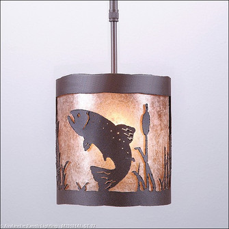 Kincaid-Trout One Light Pendant in Rustic Brown (172|M29181AL-ST-27)