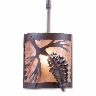 Kincaid-Spruce Cone One Light Pendant in Rustic Brown (172|M29140AL-ST-27)
