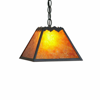 Rocky Mountain-Rustic Plain Forest Green One Light Pendant in Forest Green (172|M26301AM-CH-47)