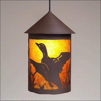 Cascade Lantern-Loon One Light Pendant in Rustic Brown (172|M24664AM-ST-27)