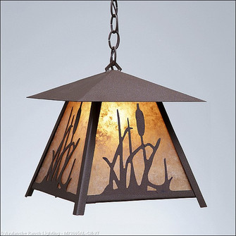 Smoky Mountain-Cattails One Light Pendant in Rustic Brown (172|M23665AL-CH-27)