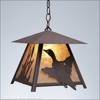Smoky Mountain-Loon One Light Pendant in Rustic Brown (172|M23664AL-CH-27)