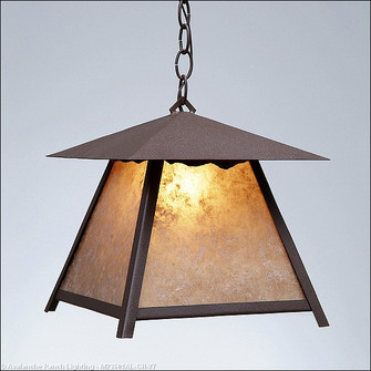 Smoky Mountain-Rustic Plain One Light Pendant in Rustic Brown (172|M23601AL-CH-27)