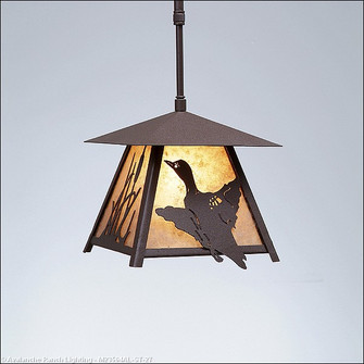 Smoky Mountain-Loon One Light Pendant in Rustic Brown (172|M23564AL-ST-27)