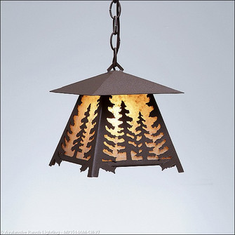 Smoky Mountain-Spruce Tree One Light Pendant in Rustic Brown (172|M23514AM-CH-27)