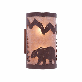 Kincaid-Mtn Bear Two Light Wall Sconce in Rustic Brown (172|M19125AL-27)